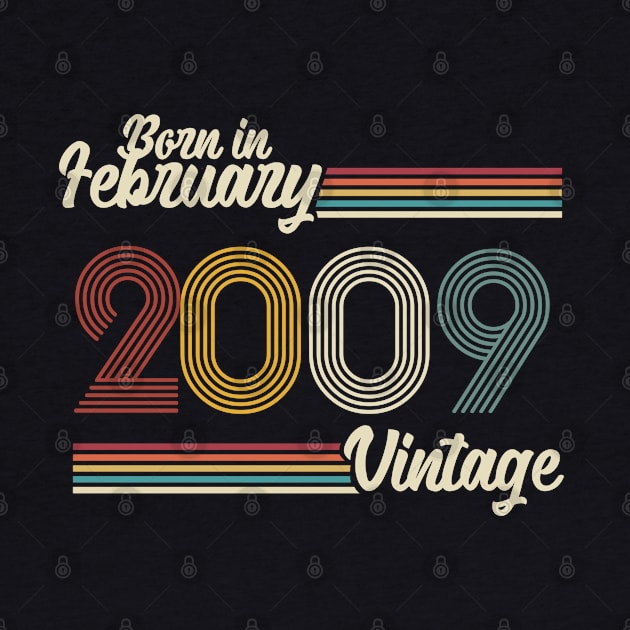 Vintage Born in February 2009 by Jokowow